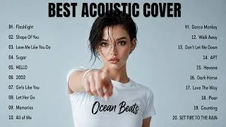 Thumbnail: Top Cover Songs 🎙✨ 2026 ｜ Best English Acoustic Covers ｜ Chill & Feel-Good Playlist | Ocean Beats