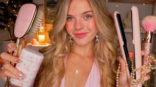 Thumbnail: ASMR Giving You A 1h Glam Makeover 🎀 🥂✧˖° (personal attention, hairplay, pampering)