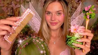 Thumbnail: ASMR Meadow Fairy Roleplay 🧚🏻🌸 (hypnotic humming, meditative music, overlay sounds) ⋆.ೃ࿔*