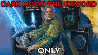 Thumbnail: Elden Ring (+DLC) But I Can ONLY USE DARK MOON GREATSWORD