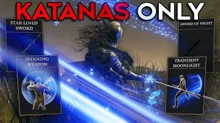 Thumbnail: Elden Ring (+DLC) But I Can ONLY USE KATANAS