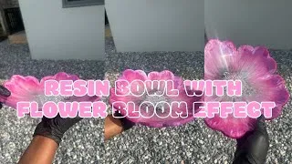 Thumbnail: Easy DIY Resin Flower Bowl A-Z 🌸 Beginner Friendly Bloom Effect Tutorial🌸 | Resin Art for Beginners🌸