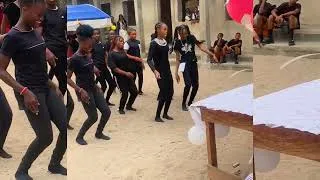 Thumbnail: DEFE DEFE remix sped up dance choreography for school graduation party. #dance #school #choreography