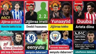 Thumbnail: Oduu Ispoortii Guyyaa Har'aa | Arsenal fi Man United | Premier League