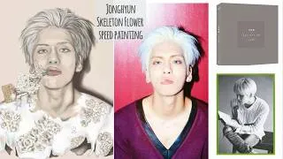 Thumbnail: Drawing 김종현 Jonghyun: Skeleton Flower - Speed painting & JH Novel translation excerpts