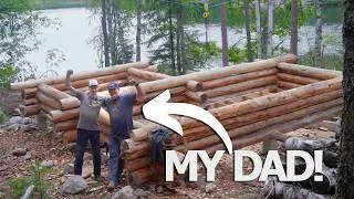 Thumbnail: BUILDING AN ISLAND LOG CABIN WITH MY DAD!