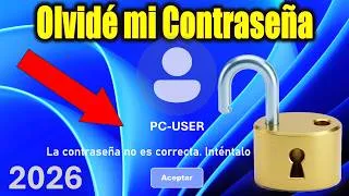 Thumbnail: Cómo Quitar Contraseña de Windows 11 / 10 Si se te Olvidó | Sin Formatear | 2026