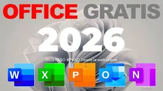 Thumbnail: Como INSTALAR Microsoft OFFICE GRATIS en 2026 ✅ 100% Legal desde la WEB OFICIAL