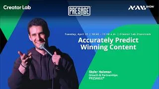 Thumbnail: Accurately Predict Winning Content | NAB Show 2026 Live