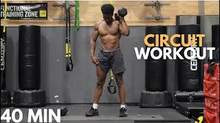 Thumbnail: 40 MIN | HIGH intensity Dumbbell Circuit Workout | Full Body💥 | Bodyweight, Upper, & Lower Body