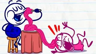 Thumbnail: Truth Or Hair | Pencilmation Cartoons!