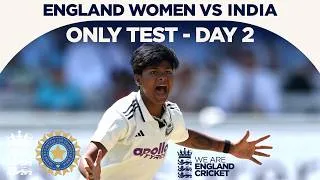 Thumbnail: Gaud 5-fer As India Extend Lead | Highlights - England Women v India Day 2 | Rothesay Test 2026