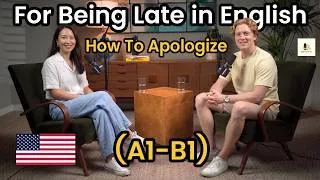Thumbnail: 5 English Phrases for When You're Late – Casual & Professional