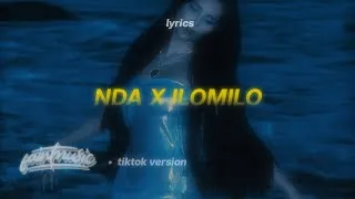 Thumbnail: nda x ilomilo (lyrics) (tiktok version) | Billie Eilish