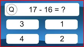 Thumbnail: 20 Subtraction Quiz Exercises for Kids: Numbers Up to 20