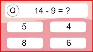 Thumbnail: 20 Subtraction Quiz Exercises for Kids: Numbers Up to 20
