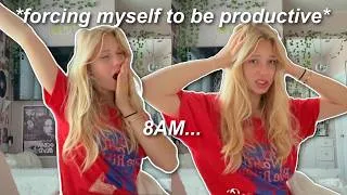 Thumbnail: my 8AM PRODUCTIVE morning routine...