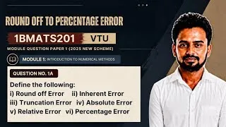 Thumbnail: Exam-Focused Revision: Errors in Numerical Methods | 1BMATS201