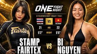 Thumbnail: The Sound Of Those SHOTS were INSANE 👊🔊 Stamp Fairtex vs. Bi Nguyen | Full Fight