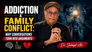 Thumbnail: 𝐀𝐝𝐝𝐢𝐜𝐭𝐢𝐨𝐧 & 𝐅𝐚𝐦𝐢𝐥𝐲 𝐂𝐨𝐧𝐟𝐥𝐢𝐜𝐭: 𝐖𝐡𝐲 𝐂𝐨𝐧𝐯𝐞𝐫𝐬𝐚𝐭𝐢𝐨𝐧𝐬 𝐓𝐮𝐫𝐧 𝐈𝐧𝐭𝐨 𝐀𝐫𝐠𝐮𝐦𝐞𝐧𝐭𝐬 | 𝐃𝐫. 𝐒𝐚𝐝𝐚𝐪𝐚𝐭 𝐀𝐥𝐢 | 𝟏𝟏-𝐀𝐮𝐠-𝟐𝟎𝟐𝟔