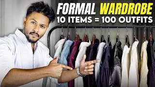 Thumbnail: BUILD 100 FORMAL OUTFITS with just 10 CLOTHES : FORMAL WARDROBE ESSENTIALS