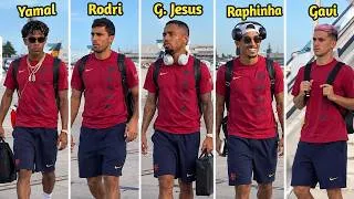 Thumbnail: Gabriel Jesus, Rodri, Yamal, Pedri, Gavi, & Raphinha Arrived In Valencia For Their Next Laliga Match