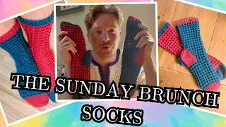 Thumbnail: The Sunday Brunch Socks (Wearable Crochet Socks) | Full video tutorial | Off the Chain with Jack