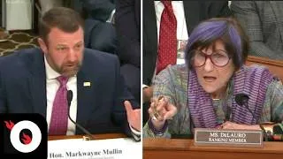 Thumbnail: Markwayne Mullin, Rosa DeLauro CLASH at DHS Hearing: 'Don't You Point Your Finger at Me!'