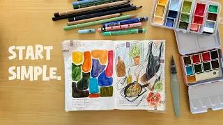 Thumbnail: My Daily Sketchbook Warm-Up Routine (No Pressure)