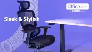 Thumbnail: A perfect pair - Karbon Dual Motor Electric Sit/Stand Desk & Parity Executive Mesh Office Chair