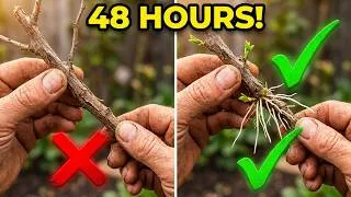 Thumbnail: 😱 Even a Dead Branch Grows Roots in 48 Hours! The Ancient Chinese Secret Revealed! 🌱🔥