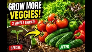Thumbnail: 😱 15 Vegetable Gardening Secrets That Changed My Harvest Forever! 🍅🥒🌽🔥