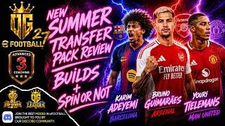 Thumbnail: eFOOTBALL 27 SUMMER TRANSFER 2 PACK REVIEW + BUILDS | GUIMARES, TIELEMANS, ADEYEMI