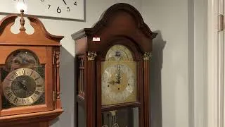 Thumbnail: Colonial Triple Chime Grandfather Clock chimes 9 PM (Whittington Chime) 
