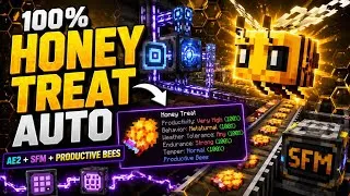 Thumbnail: I Fully Automated Productive Bees with AE2 + SFM (Max Genes, Eggs & Breeding!)