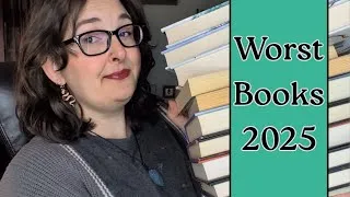 Thumbnail: Top 5 Worst / Most Disappointing Books of 2025 (+1 Honorable Mention)