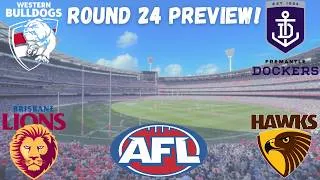 Thumbnail: My AFL Round 24 Preview and Predictions!