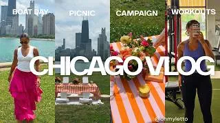 Thumbnail: VLOG: stressful week in Chicago + my first campaign + workouts +  picnic + boat day + more