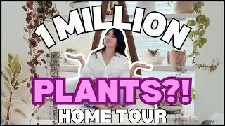 Thumbnail: My ENTIRE 1 Million Plant Collection Home Tour 2026 | Houseplant Care Routine + Tips | Plant Chores