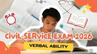 Thumbnail: Philippine Civil Service Exam 2026 Mock Drill - Verbal Ability 01