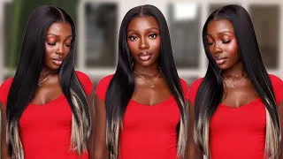 Thumbnail: Sensationnel Bare Lace Glueless 13x8 HD Transparent Lace Front Wig - UNIT 1