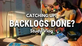 Thumbnail: 200+ Backlogs & A Fresh Restart 💫 | Productive Study Vlog