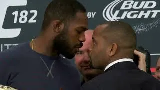 Thumbnail: Jon Jones and Daniel Cormier Nearly Brawl at their Press Conference 11 years ago 😱 #ufc #jonjones