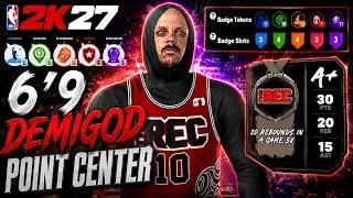 Thumbnail: 6'9 DEMIGOD POINT CENTER with AIRSPACE & ZIP CODE TAKEOVER is INSANE on NBA 2K27!