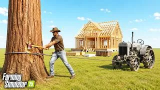 Thumbnail: I built a FARM in 580 days on a Flat Map.. Here's What Happened! Farming Simulator 25
