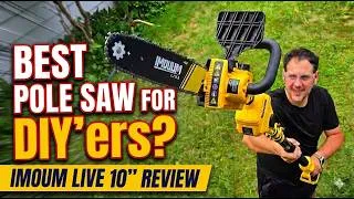 Thumbnail: Best Pole Saw for DIY'ers? Imoum Live 10" electric chainsaw and pole saw combo review