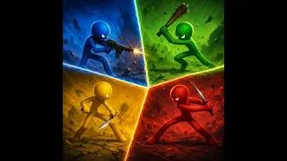 Thumbnail: همدیگه رو جر دادیم بازی Stick Fight