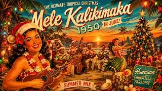Thumbnail: Mele Kalikimaka 1950 • The Ultimate Tropical Christmas in June Summer Mix (Vintage AI Visuals)
