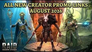 Thumbnail: ALL 13 NEW Unique Promo Links in August - RAID: Shadow Legends
