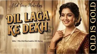 Thumbnail: Dil Laga Ke Dekh | 60s–70s Retro Romantic Song | Old Bollywood Vibes